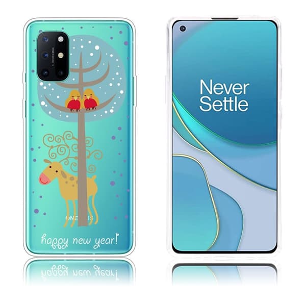 Christmas OnePlus 8T etui - Donkey and Birds Multicolor