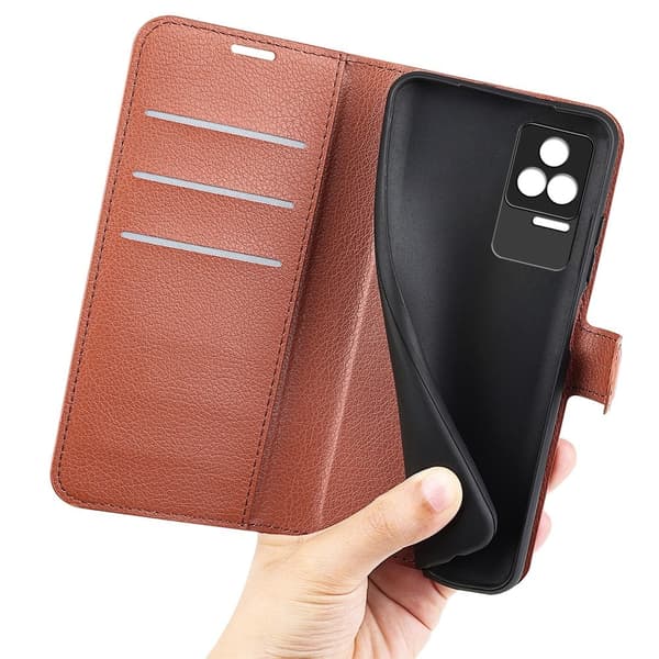 Classic Xiaomi Redmi K50 / Xiaomi Redmi K50 Pro flip etui - Brun Brown