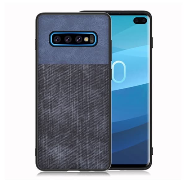 Jeans Samsung Galaxy S10 Plus flip case - Sininen / Tummansininen Blue