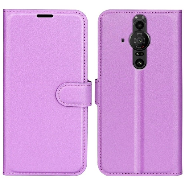 Classic Sony Xperia Pro-I flip kuoret - Violetti Purple