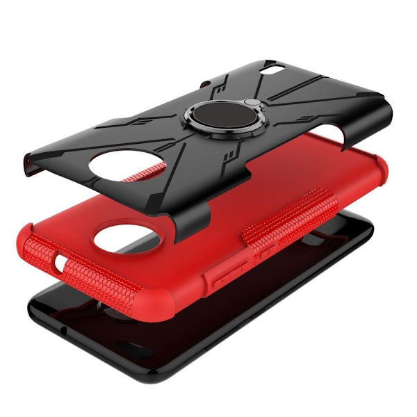 Kickstand-skydd med magnetisk platta för Nokia C10 / C20 - Röd Röd