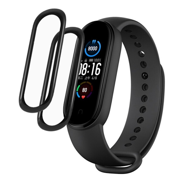 2Pcs Amazfit Band 5 PMMA screen protector Transparent