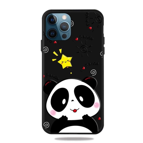 Imagine iPhone 13 Pro Suojakotelo - Panda And Star Black