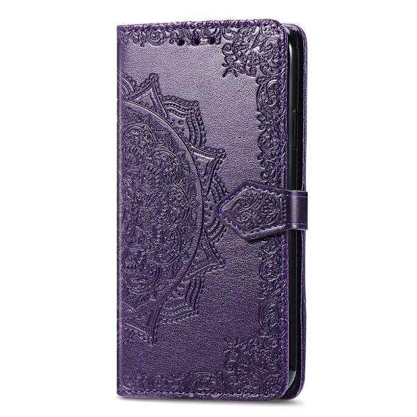 Mandala Motorola Edge 30 Neo Läppäkotelo - Violetti Purple