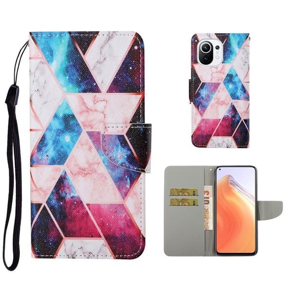 Wonderland Xiaomi Mi 11 flip-etui - Stjernetåke Multicolor