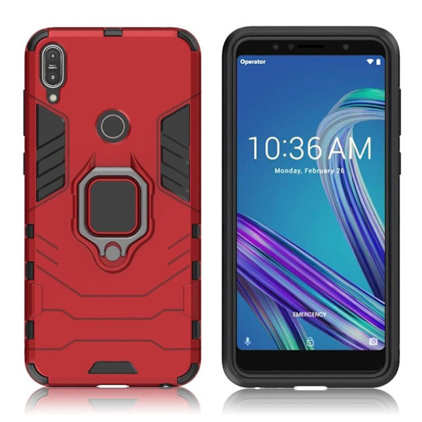 Ring Guard kotelo - ASUS ZenFone Max Pro (ZB602KL) - Punainen Red