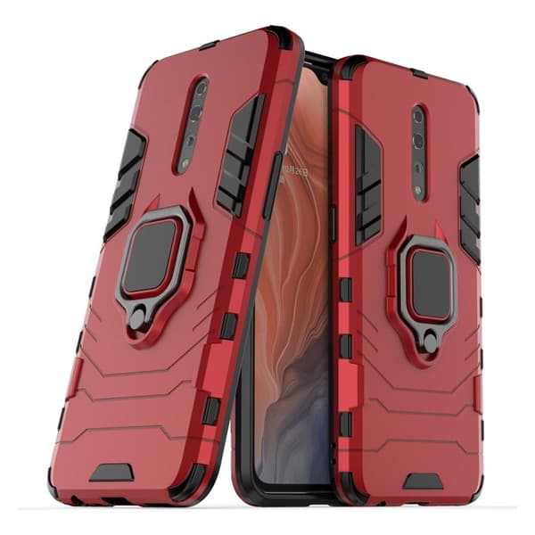 Ring Guard Oppo Reno Z deksel - Rød Red