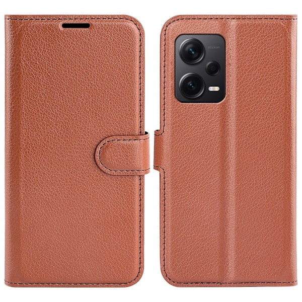 Klassisk Xiaomi Redmi Note 12 Pro Plus Flip Etui - Brun Brown