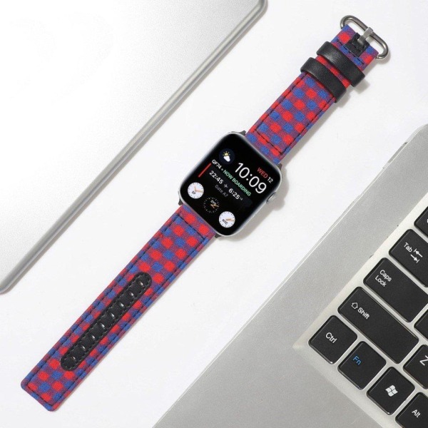 Apple Watch Series 6 / 5 40 mm ternet nylon-urrem - Rød / Blå Red