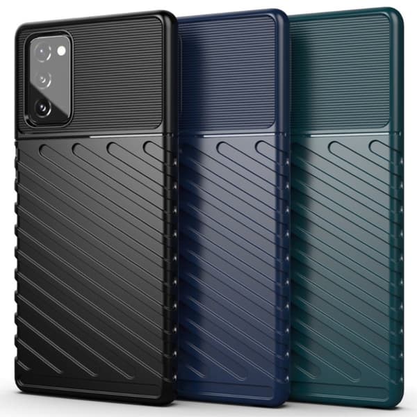 Thunder Samsung Galaxy Note 20 Etui - Svart Black