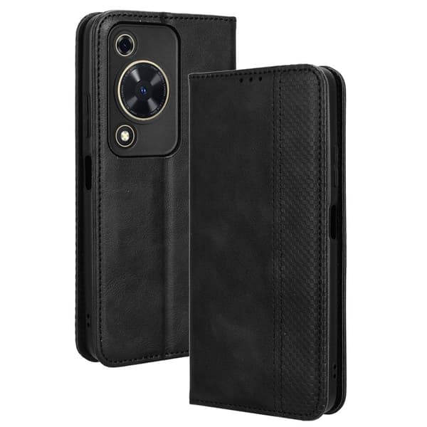Bofink Vintage Huawei Enjoy 70 nahkakotelo - Musta Black