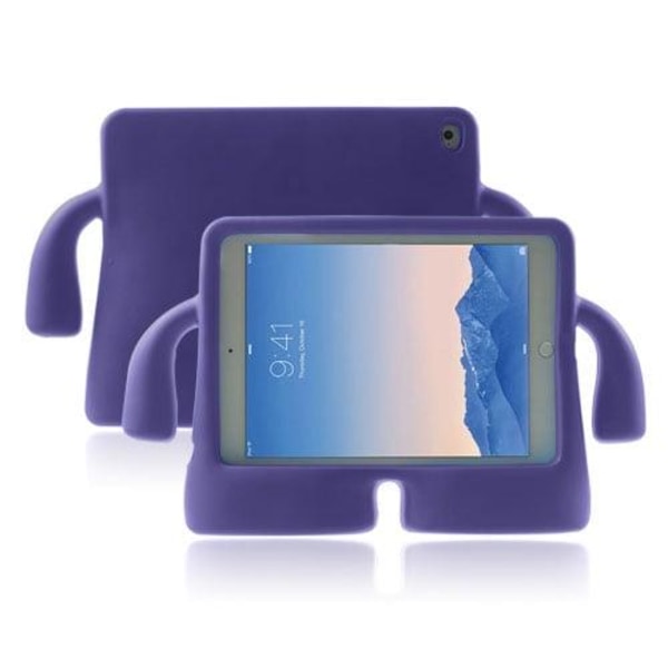 Kids Cartoon iPad Air 2 Ekstra Beskyttende Etui - Lilla Purple