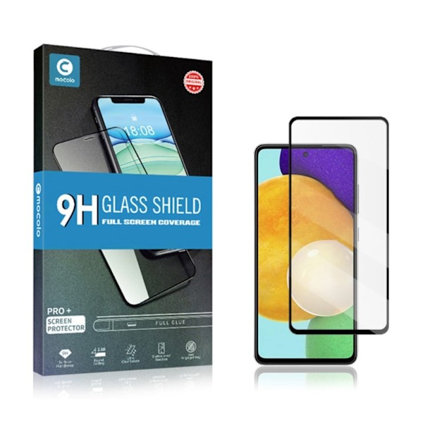 MOCOLO HD skærmbeskytter i hærdet glas til Samsung Galaxy A54 - Sort Udgave Transparent