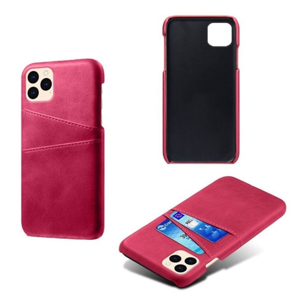 Dual Card iPhone 12 Pro / iPhone 12 kotelot - Ruusu Pink