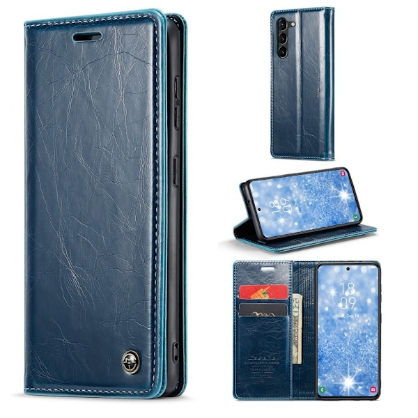 CaseMe Samsung Galaxy S23 Smooth Suojakotelo - Sininen Blue