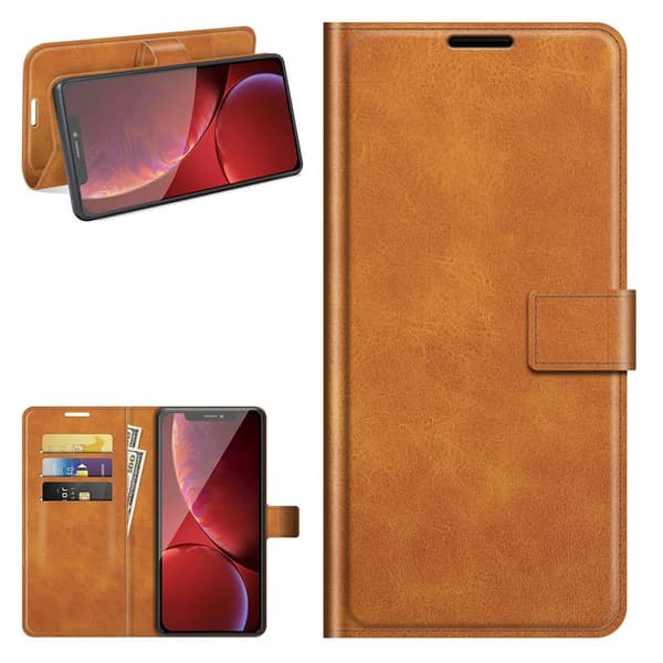 Lompakko Nahkakotelo For iPhone 13 Pro Max - Oranssi Orange