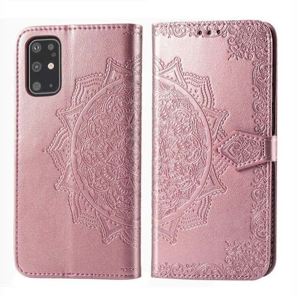 Mandala läder Samsung Galaxy S20 Plus fodral - Rosa Rosa