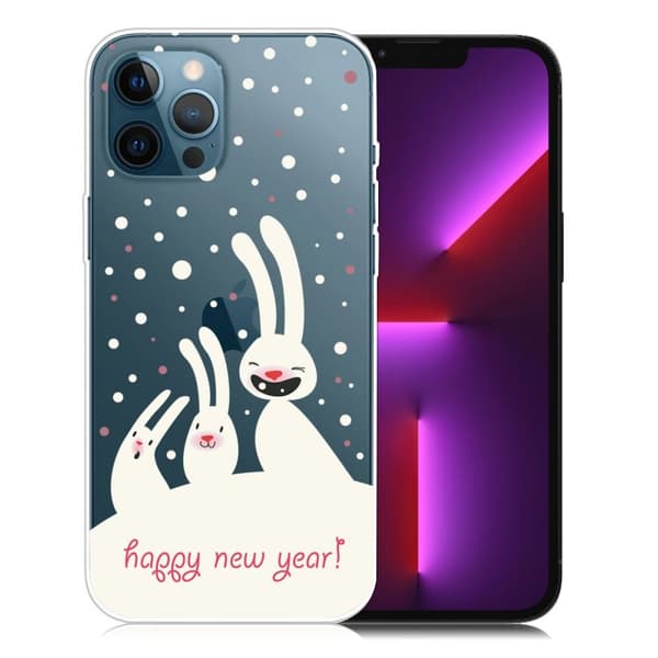 Joulu iPhone 13 Pro tapauksessa - Kanit Multicolor