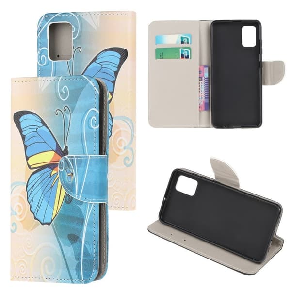 Wonderland Xiaomi Redmi Note 10S / Note 10 Flippetui - Sommerfugl Blue