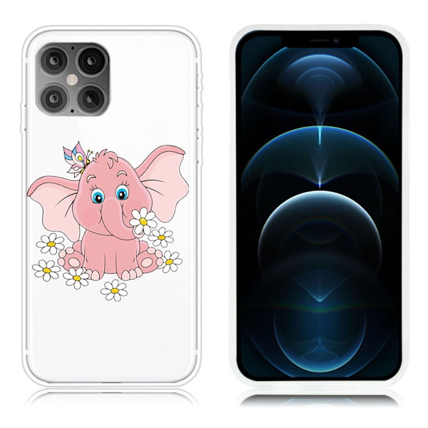 Deco iPhone 12 Pro Max Etui - Elefant Pink