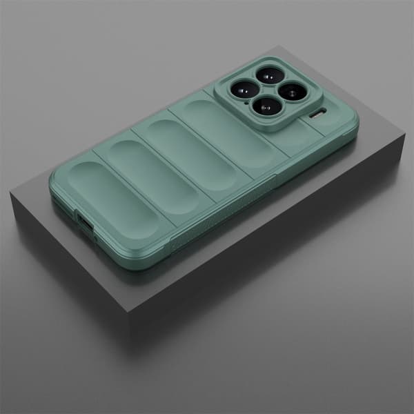 Blødt grebsformet Xiaomi 15 cover - Grøn Green