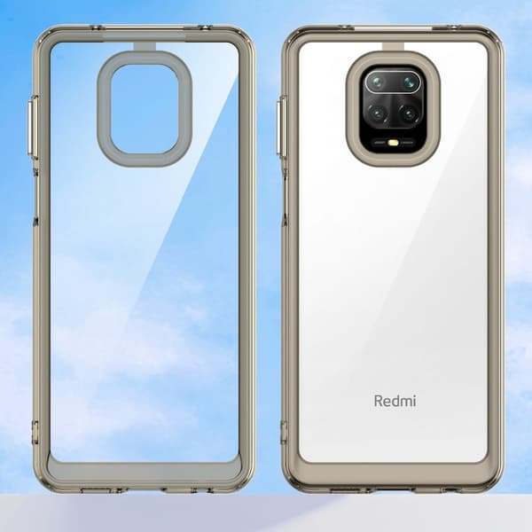 Xiaomi Redmi Note 9 Pro / Xiaomi Redmi Note 9 Pro Max / Xiaomi Redmi Note 9S / Xiaomi Mi 10 Lite 5G / Xiaomi Poco M2 Pro smart akryl cover - Gennemsig Silver grey