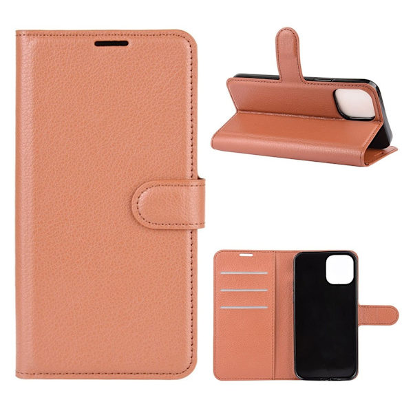 Wonderland iPhone 12 Pro Max Flippetui - Brun Brown