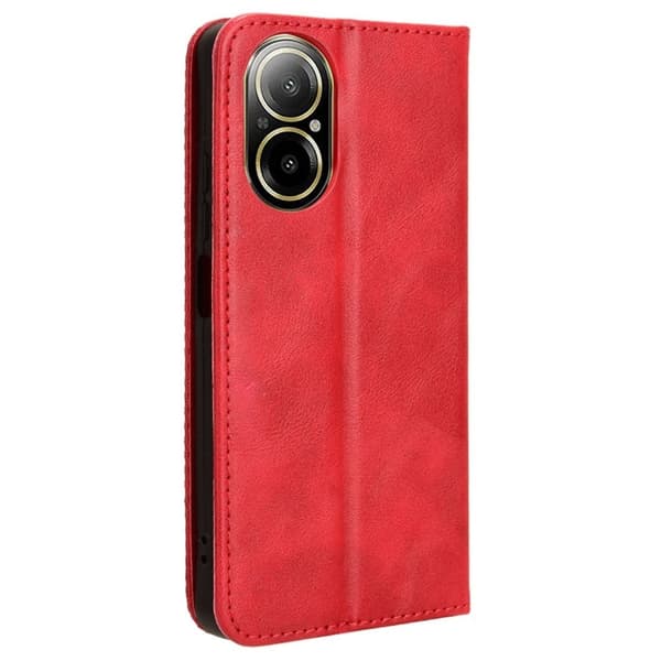 Bofink Vintage Realme C67 nahkakotelo - Punainen Red