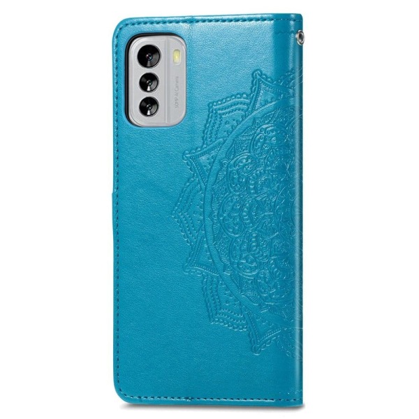 Mandala Nokia G60 Flip Etui - Blå Blue