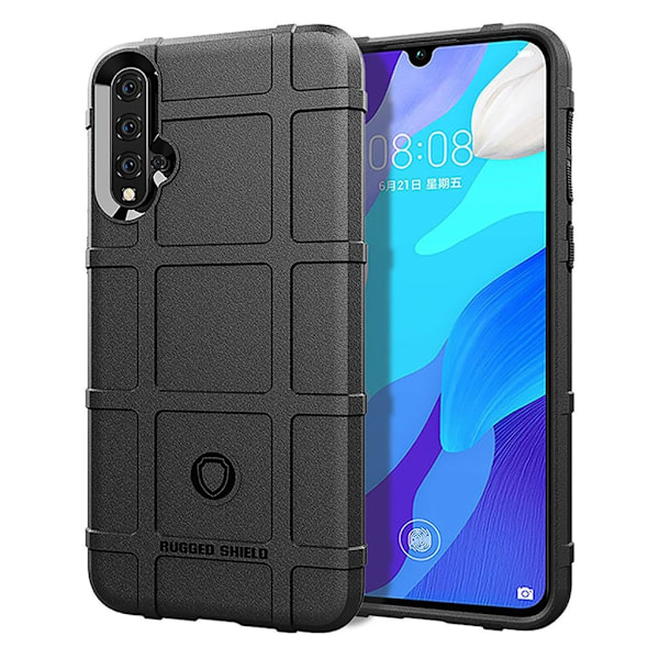 Rugged Shield kuoret - Huawei Nova 5 - Musta Black