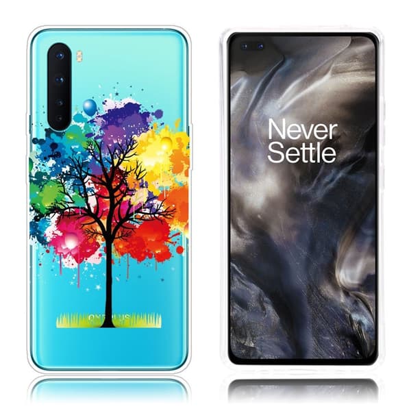 Deco OnePlus Nord skal - Färgglatt Träd multifärg
