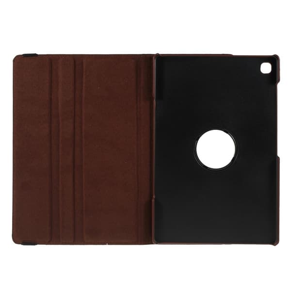 Sammenleggbart etui med Lichi-tekstur for Samsung Galaxy Tab S6 Lite - Brun Brown