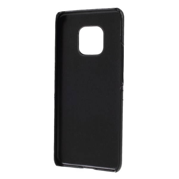 Huawei Mate 20 Pro To Korts slots læder etui - Sort Black