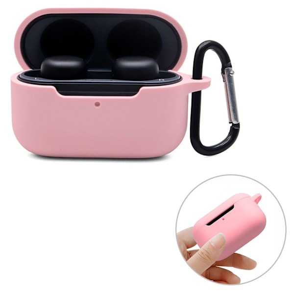 Amazon Echo Buds 2 silikonfodral med spänne - Rosa Rosa