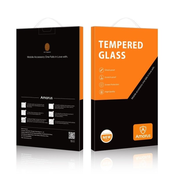 Amorus Arch Edge Härdat Glas Skärmskydd till OnePlus Nord N100 Transparent