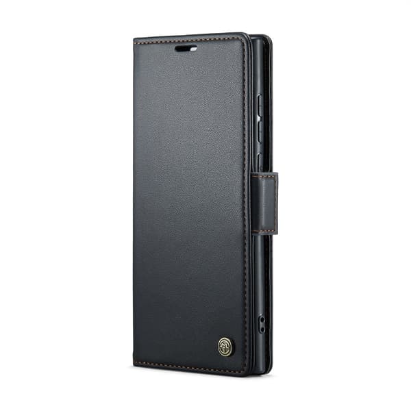 CaseMe Samsung Galaxy S25 Ultra smooth etui - Sort Black