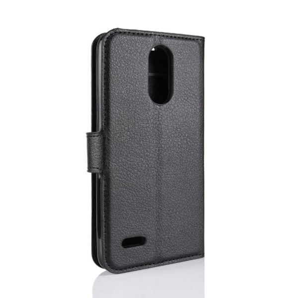 LG K8 (2018) mobilfodral syntetläder silikon stående plånbok - Svart Svart