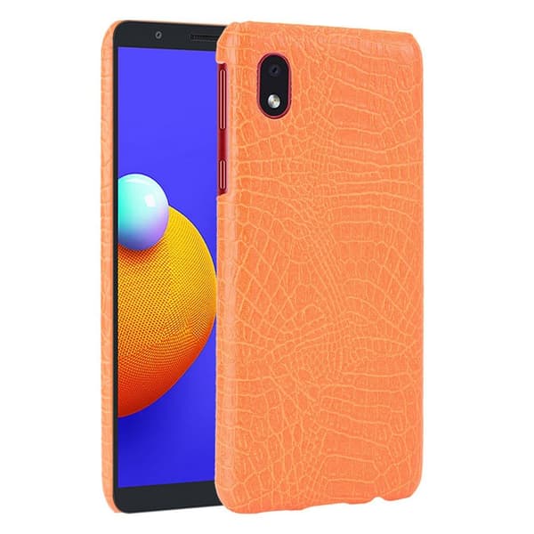 Croco Samsung Galaxy M01 Core skal - Orange Orange
