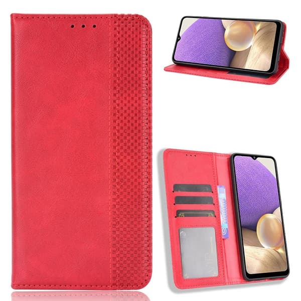 Bofink Vintage OnePlus 9 Lær Etui - Rød Red