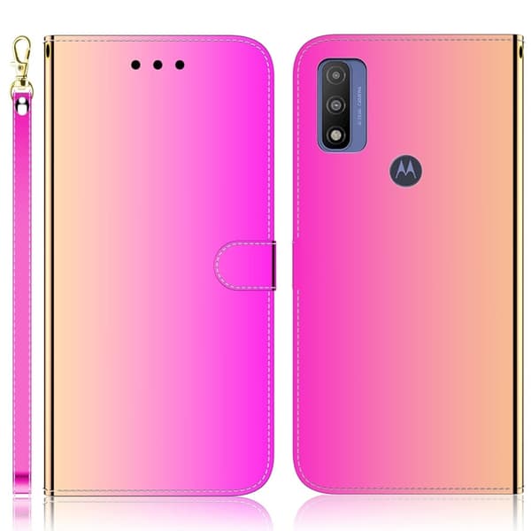Mirror Motorola G Pure Flip Etui - Rose Pink