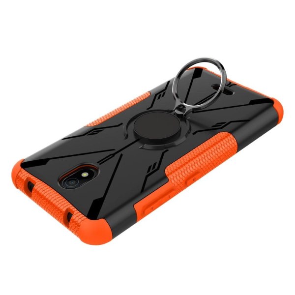 Kickstand cover with magnetic sheet for Nokia C100 - Orange Orange