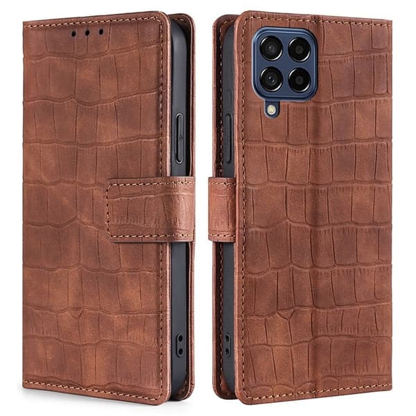 Croco Samsung Galaxy M53 5G skal - Brun Brun
