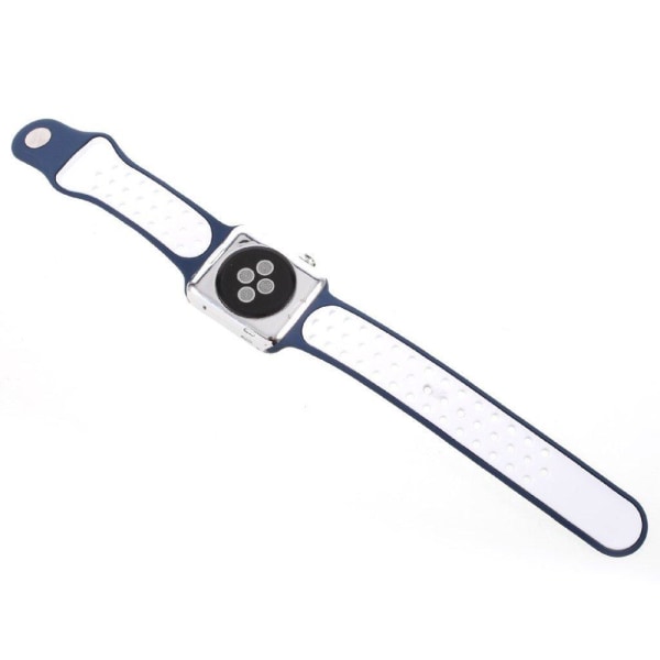 Apple Watch 38mm uniikki ranneke - Valkoinen ja sininen Blue