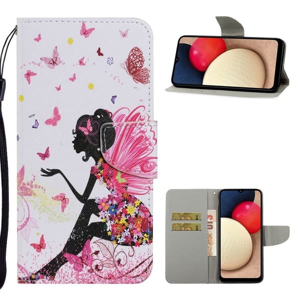 Wonderland Samsung Galaxy A02s Flip etui - Skønhed Multicolor