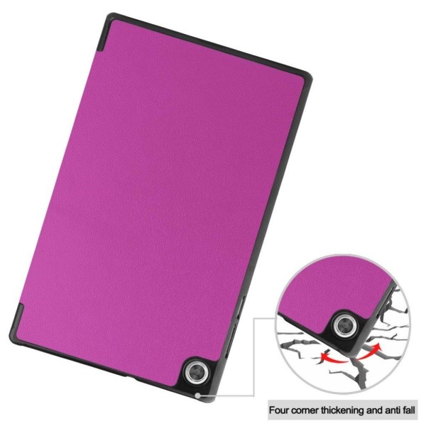 Lenovo Tab M10 HD Gen 2 tri-fold læder flip case - Lilla Purple