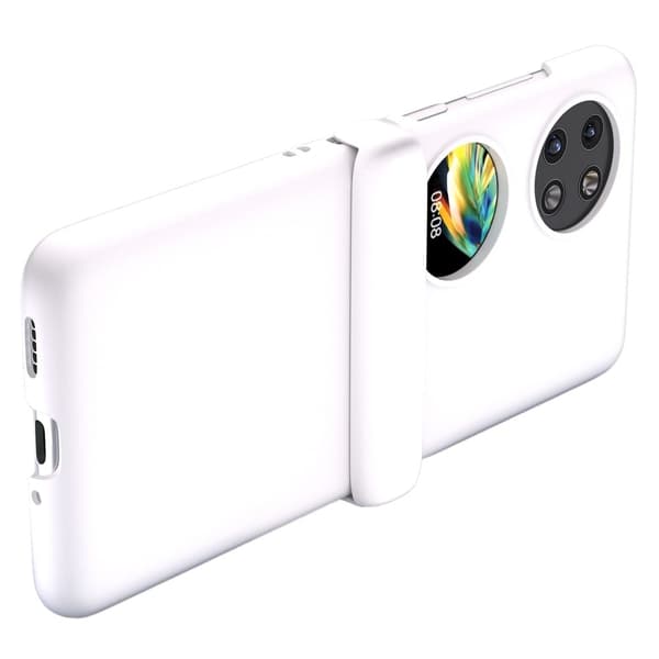 For Huawei Pocket 2 Hard PC-etui Multifunksjonell hengselbeskyttelse Slank telefondeksel - Hvit White