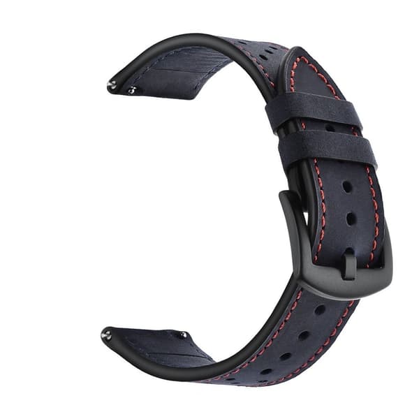 Huawei Watch GT äkta läder klockarmband - blå Blå