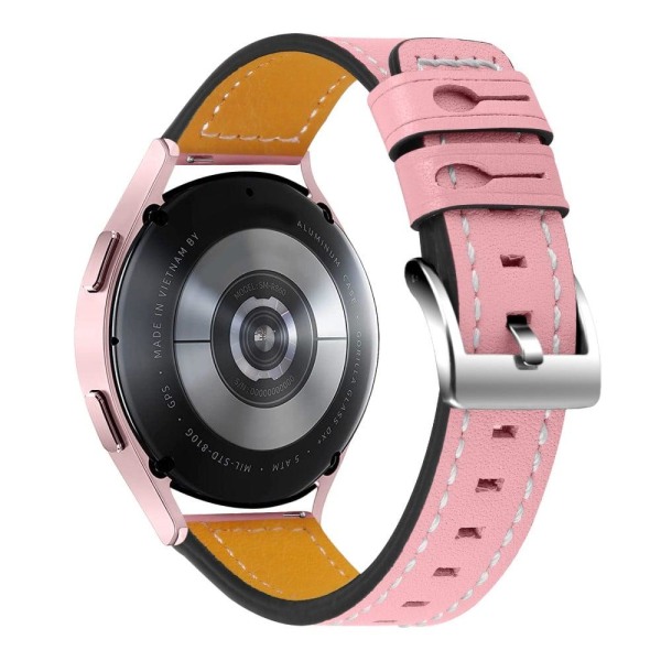 Garmin Vivomove 3 cowhide leather watch strap - Pink Rosa