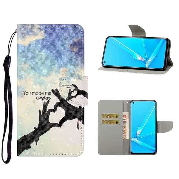 Wonderland Samsung Galaxy A72 5G Flippetui - Hjerte Form Multicolor