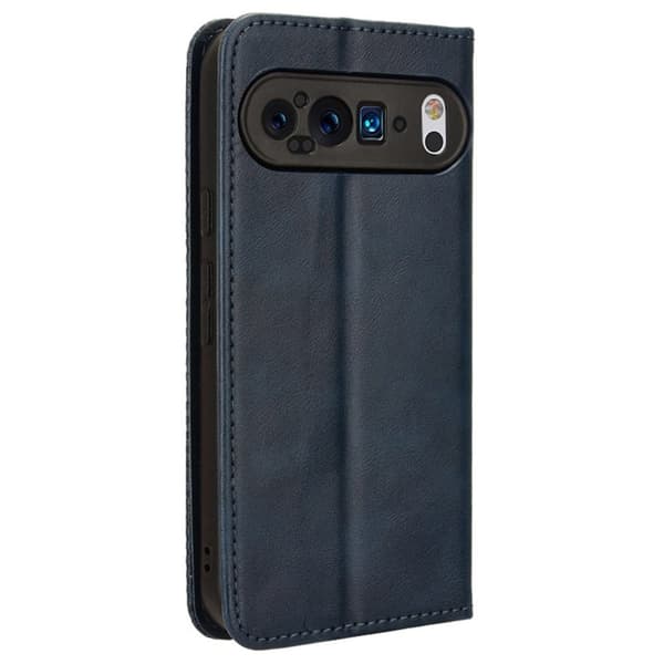 Bofink Vintage läder Google Pixel 9 fodral - Blå Blå